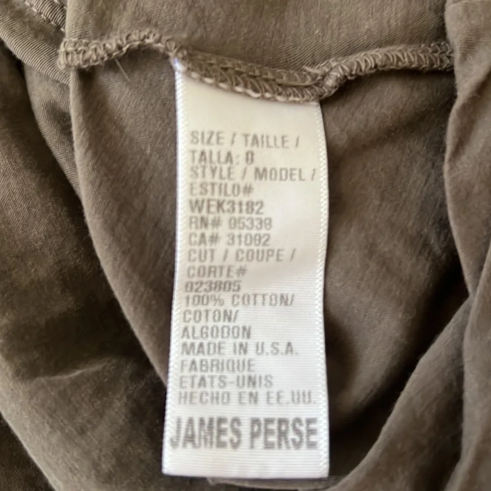James Perse Deep V Neck T Shirt Size 0 - Picture 8 of 8